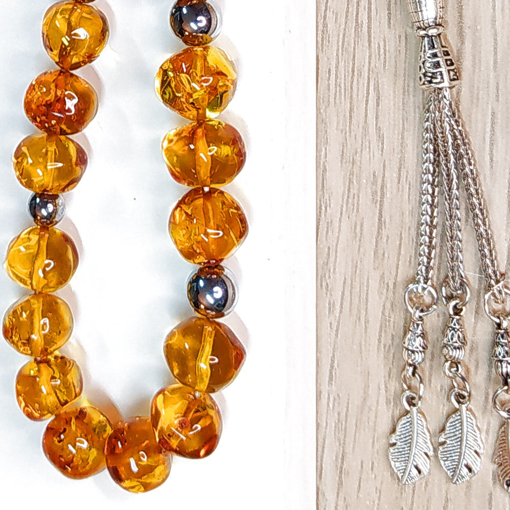 Κομπολόι χειροποίητο από Φυσικό Κεχριμπάρι Βαλτικής / Κωδικός Προϊόντος: Κ104