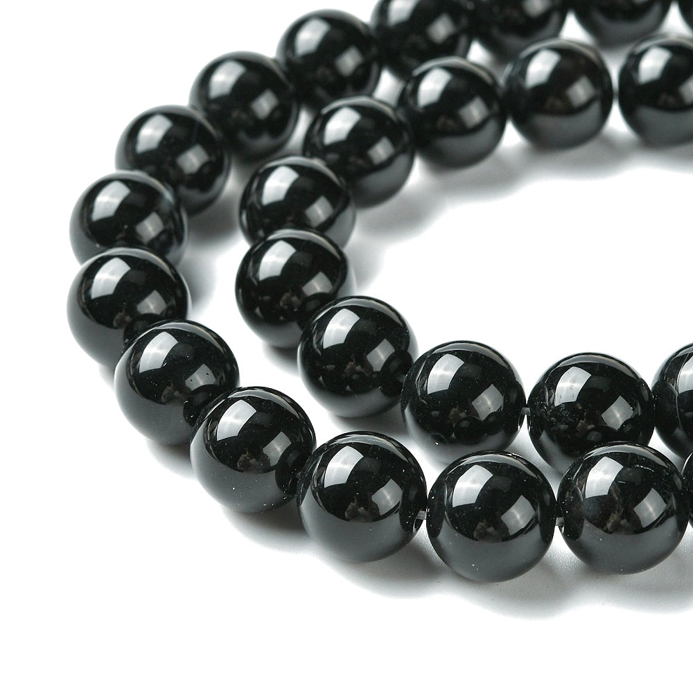 Κομπολόι ημιπολύτιμων λίθων φυσικού Μαύρου Όνυχα και Αιματίτη / Κωδικός Προϊόντος: Α108