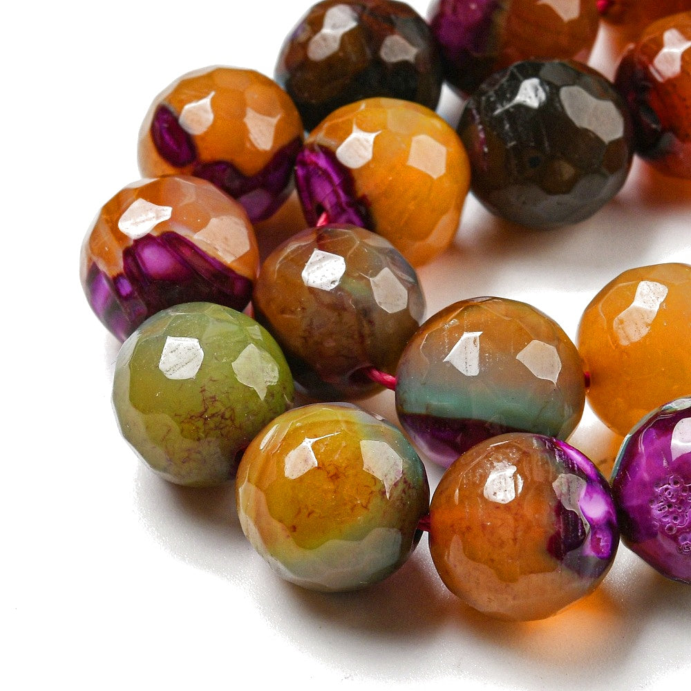 Κομπολόι ημιπολύτιμων λίθων φυσικού Αχάτη και Αιματίτη / Κωδικός Προϊόντος: Α124