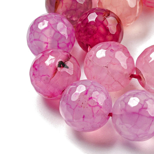 Κομπολόι ημιπολύτιμων λίθων φυσικού Αχάτη και Αιματίτη / Κωδικός Προϊόντος: Α143