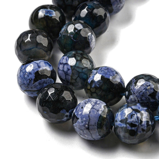 Κομπολόι ημιπολύτιμων λίθων φυσικού Αχάτη και Αιματίτη / Κωδικός Προϊόντος: Α155