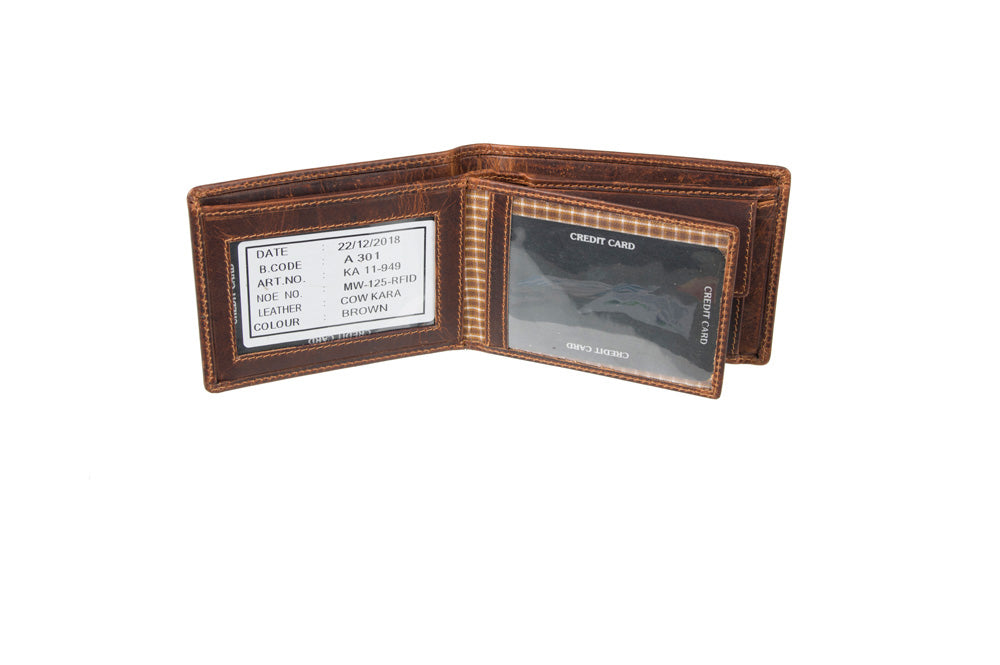 Δερμάτινο χειροποίητο ανδρικό πορτοφόλι / Κωδικός Προϊόντος: KA 11-949