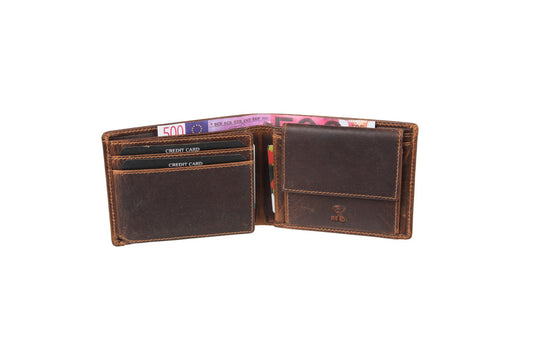 Δερμάτινο χειροποίητο ανδρικό πορτοφόλι / Κωδικός Προϊόντος: KA 11-926