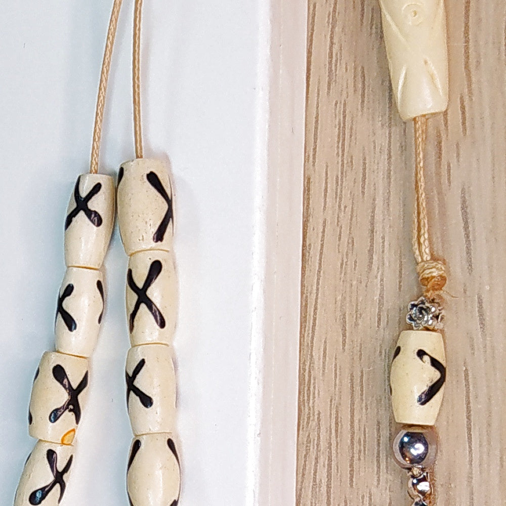 Κομπολόι χειροποίητο από Κόκκαλο Καμήλας / Κωδικός Προϊόντος: Ε108