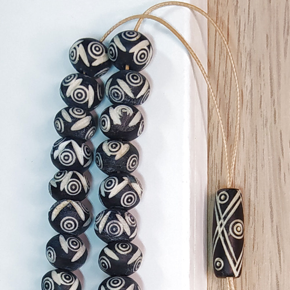 Κομπολόι χειροποίητο από Σκαλιστό Κόκκαλο Καμήλας / Κωδικός Προϊόντος: Ε122