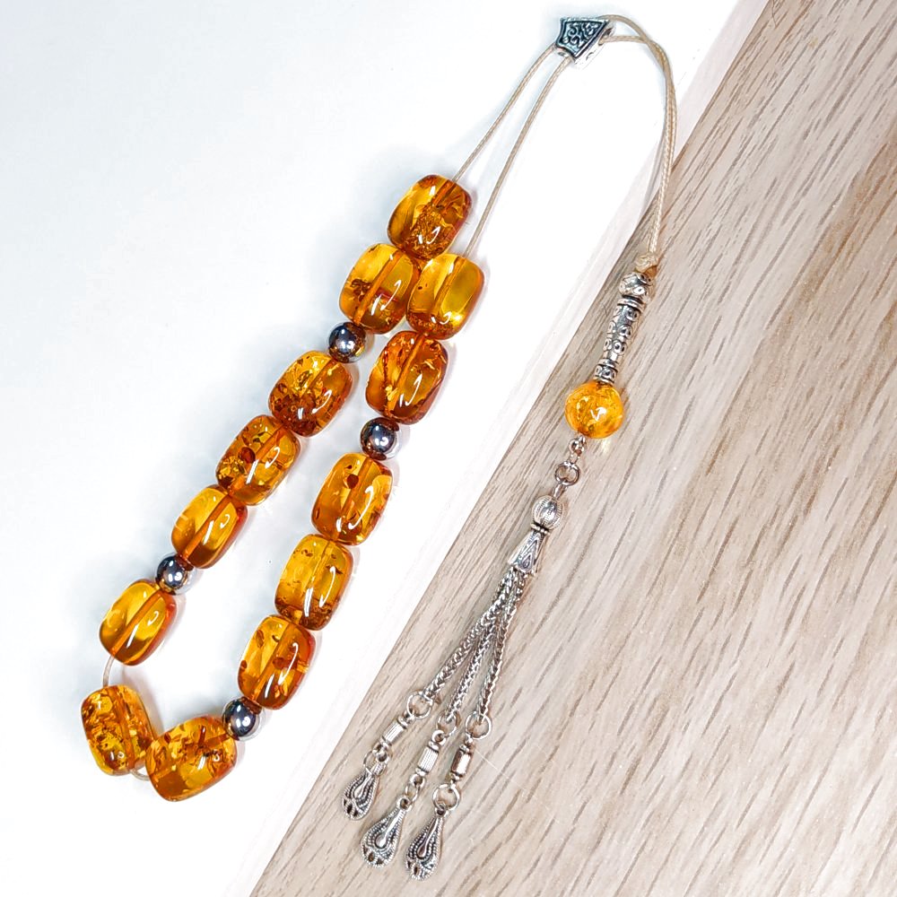 Κομπολόι χειροποίητο από Φυσικό Κεχριμπάρι Βαλτικής / Κωδικός Προϊόντος: Κ105