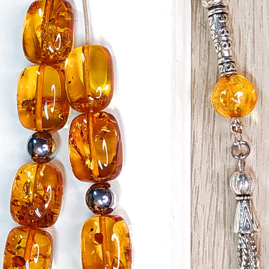 Κομπολόι χειροποίητο από Φυσικό Κεχριμπάρι Βαλτικής / Κωδικός Προϊόντος: Κ105