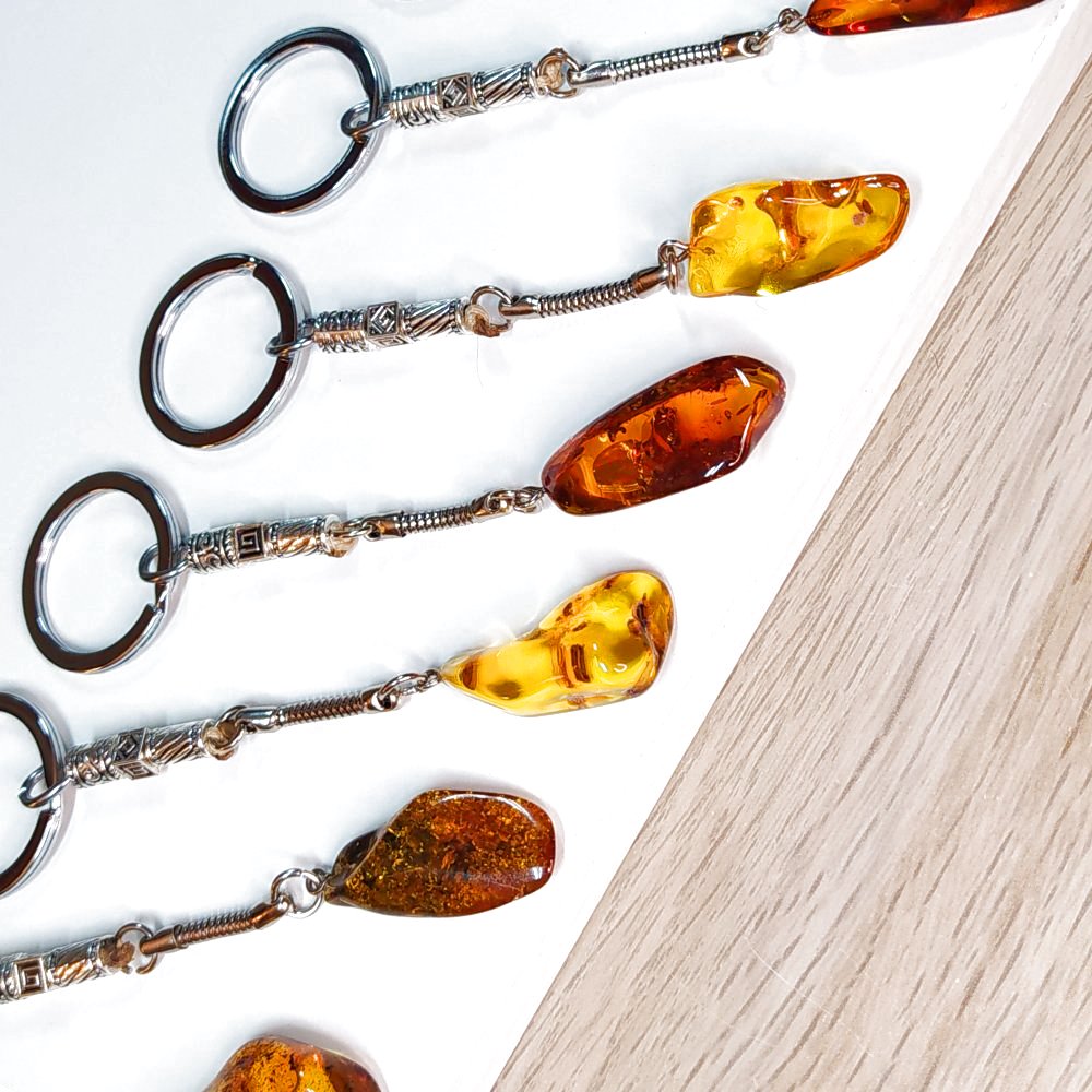 Μπρελόκ από Φυσικό Κεχριμπάρι Βαλτικής / Κωδικός Προϊόντος: Κ106