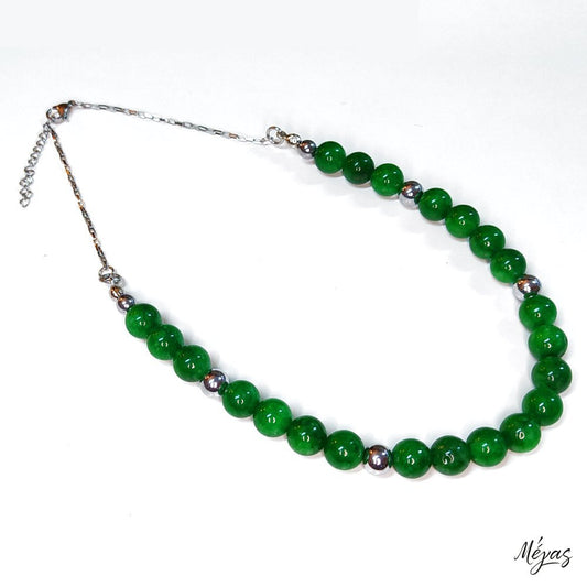 Κολιέ ημιπολύτιμων λίθων φυσικού Μαλαισιανού Ίασπη και Αιματίτη / Κωδικός Προϊόντος: Ζ144