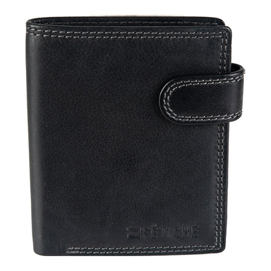 Δερμάτινο χειροποίητο ανδρικό πορτοφόλι / Κωδικός Προϊόντος: AN 9-955 blackgrey