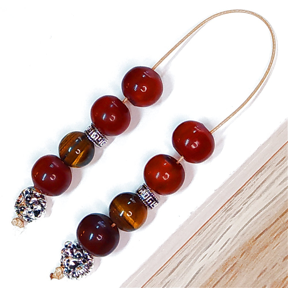 Μπεγλέρι χειροποίητο από Κέρατο και φυσικό πέτρωμα Μάτι Τίγρης / Κωδικός Προϊόντος: BR1006