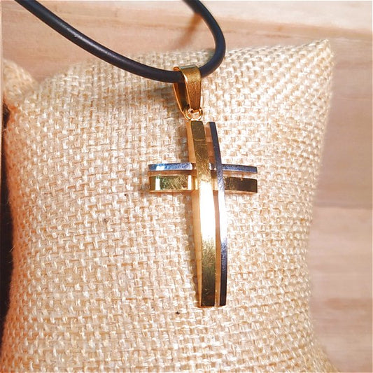 Κρεμαστός Σταυρός φυλακτό από Ανοξείδωτο Ατσάλι / Κωδικός Προϊόντος: BR546