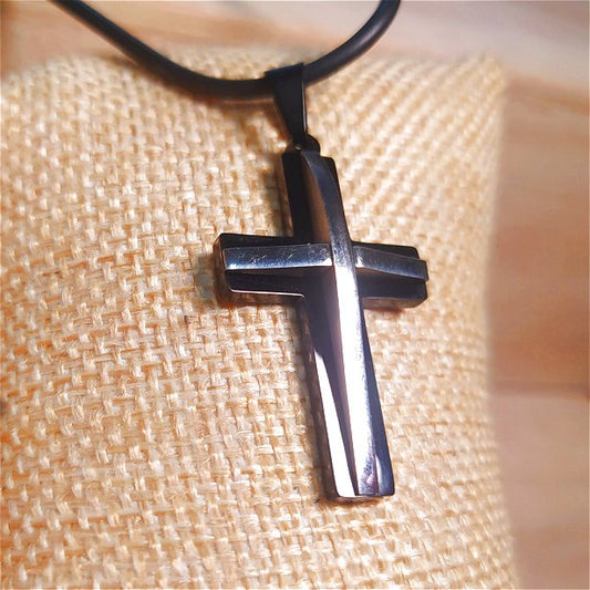 Κρεμαστός Σταυρός φυλακτό από Ανοξείδωτο Ατσάλι / Κωδικός Προϊόντος: BR547