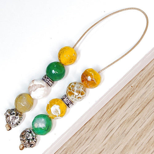 Μπεγλέρι χειροποίητο από Αχάτη κρακελέ / Κωδικός Προϊόντος: BR978