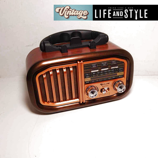 Επαναφορτιζόμενο Vintage ραδιόφωνο & Bluetooth / Κωδικός Προϊόντος: T132