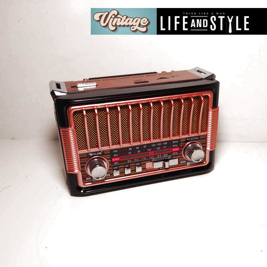 Επαναφορτιζόμενο Vintage ραδιόφωνο & Bluetooth / Κωδικός Προϊόντος: T133