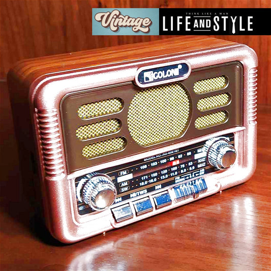 Επαναφορτιζόμενο Vintage ραδιόφωνο & Bluetooth / Κωδικός Προϊόντος: T134