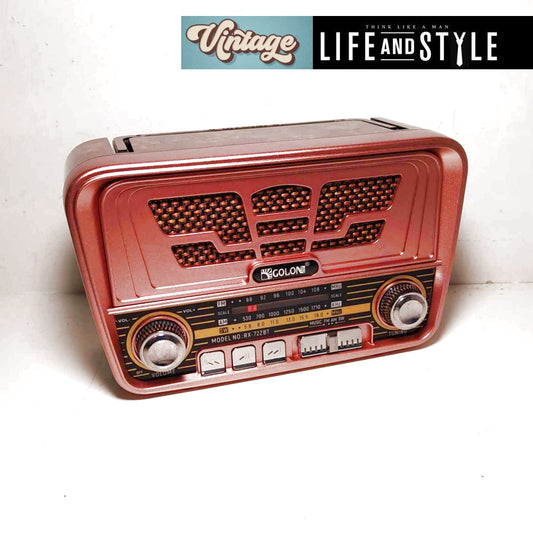 Επαναφορτιζόμενο Vintage ραδιόφωνο & Bluetooth / Κωδικός Προϊόντος: T136