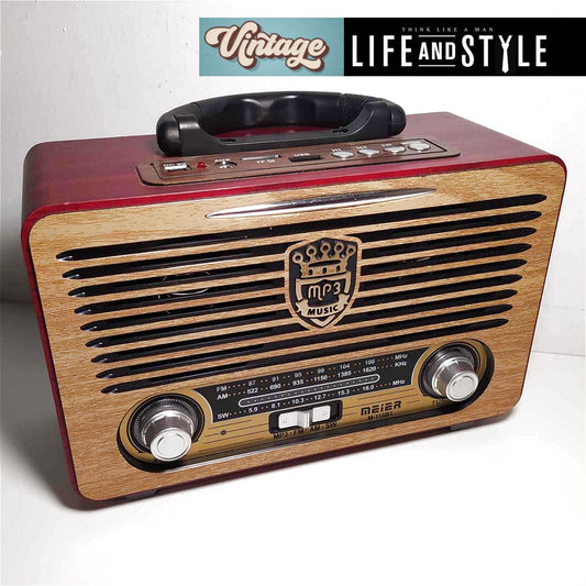 Επαναφορτιζόμενο Vintage ραδιόφωνο & Bluetooth / Κωδικός Προϊόντος: T137