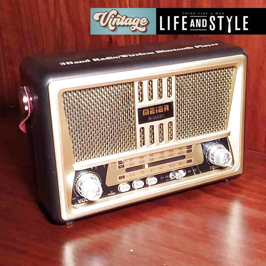 Επαναφορτιζόμενο Vintage ραδιόφωνο & Bluetooth / Κωδικός Προϊόντος: T139