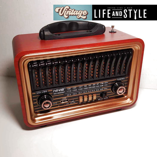 Επαναφορτιζόμενο Vintage ραδιόφωνο & Bluetooth / Κωδικός Προϊόντος: T141