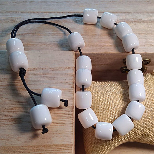 Κομπολόι χειροποίητο από μίγμα κεχριμπαριού με 19 χάντρες / Κωδικός Προϊόντος: BR241