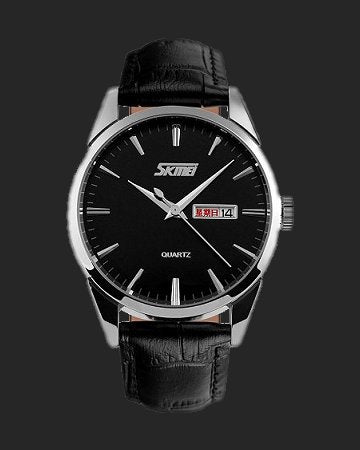 Chrono W170 Black/Silver Leather Αδιάβροχο / Κωδικός Προϊόντος: W170