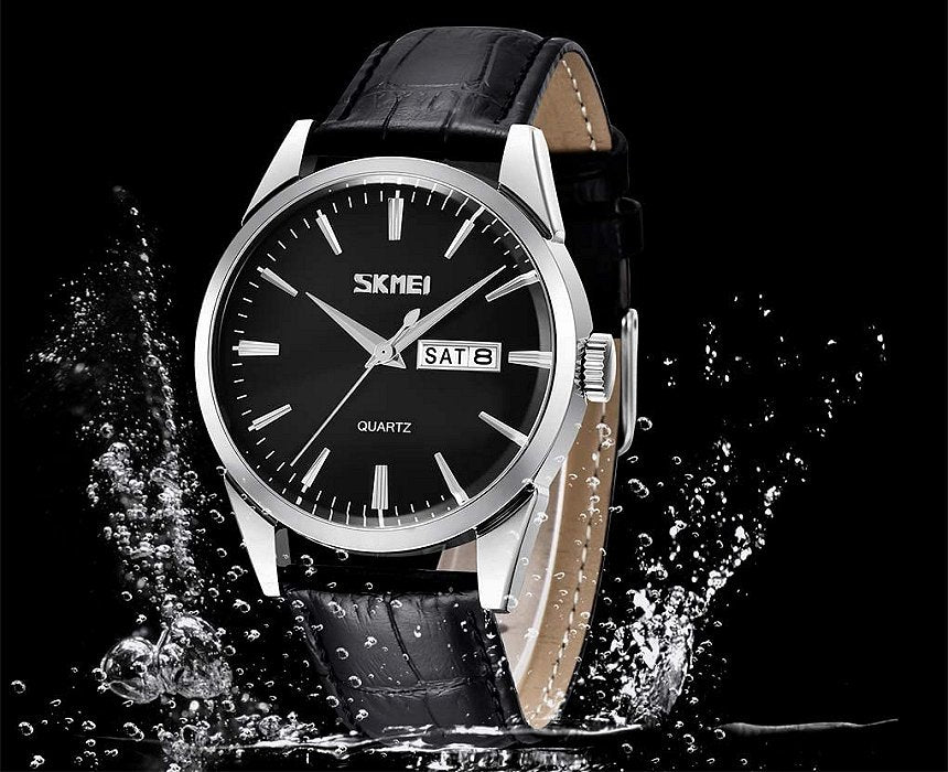 Chrono W170 Black/Silver Leather Αδιάβροχο / Κωδικός Προϊόντος: W170